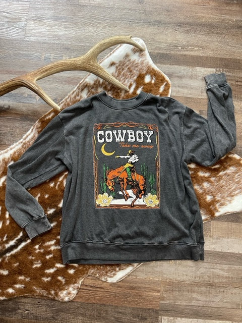 Cowboy Take Me Away Crewneck